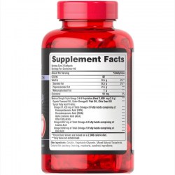 Состав Puritan’s Pride Triple Omega 3-6-9 Fish, Flax Borage Oils